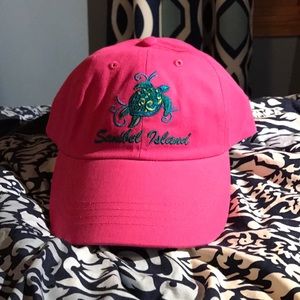 Pink Sanibel island hat